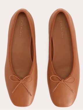Everlane The Day Ballet Flat Sz 7.5 Toasted Almond Tan